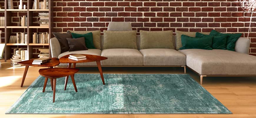 Accessoire kleure combinatie vloerkleed