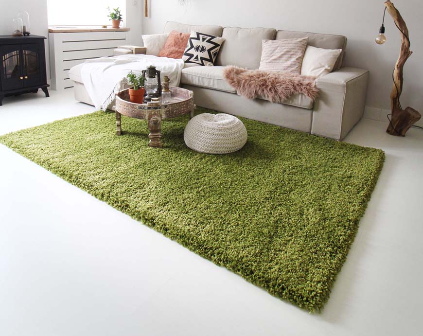 vloerkleed met contrast