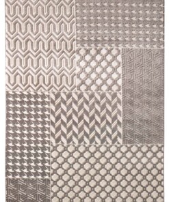 Vloerkleed Patchwork - crème/beige