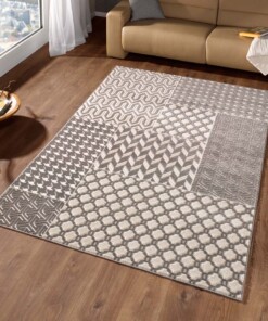 Vloerkleed Patchwork - crème/beige - sfeer