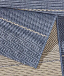 Binnen & Buiten vloerkleed Sunshine - blauw - close up, thumbnail Binnen & Buiten vloerkleed Sunshine - blauw - close up, thumbnail