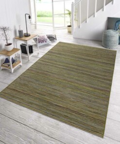 Binnen & buiten vloerkleed Lotus - groen - sfeer, thumbnail