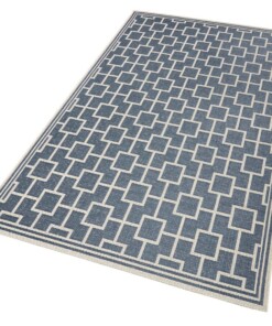Binnen & buiten vloerkleed Bay - blauw - overzicht schuin, thumbnail
