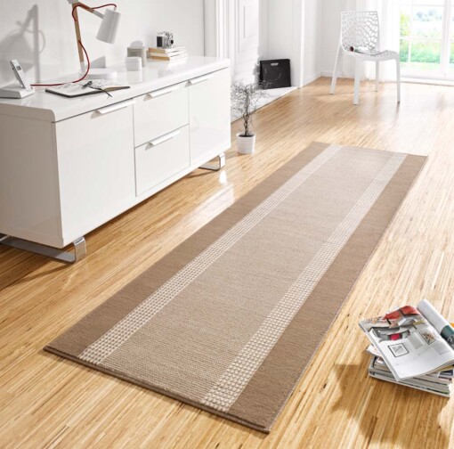 Design loper Band - beige/crème - sfeer