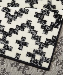 Design vloerkleed Duo - grijs/crème - close up, thumbnail Design vloerkleed Duo - grijs/crème - close up, thumbnail