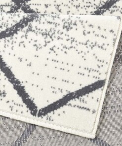 Design vloerkleed Rhombe - crème/grijs - close up, thumbnail