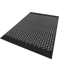 Design vloerkleed Twist - zwart/crème - overzicht schuin, thumbnail Design vloerkleed Twist - zwart/crème - overzicht schuin, thumbnail