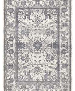 Design vintage tapijt Glorious - grijs/crème - overzicht boven