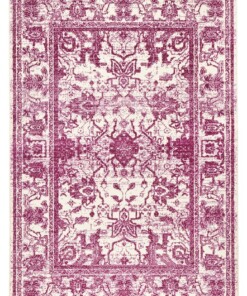 Design vintage tapijt Glorious - violet/crème - overzicht boven