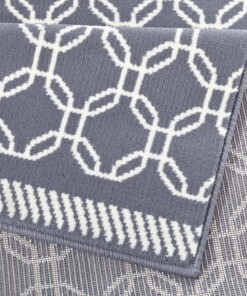 Design vloerkleed Chain - grijs/crème - close up, thumbnail Design vloerkleed Chain - grijs/crème - close up, thumbnail