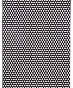 Design vloerkleed gestippeld Capri - zwart/crème - overzicht boven, thumbnail