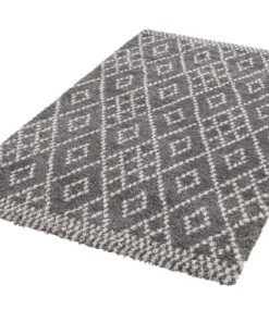 Modern design vloerkleed Chess - grijs/crème Modern design vloerkleed Chess - grijs/crème