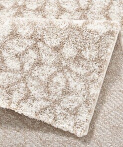 Hoogpolig modern vloerkleed Nova - beige/crème - close up, thumbnail