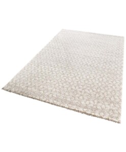 Hoogpolig modern vloerkleed Nova - beige/crème - overzicht schuin, thumbnail