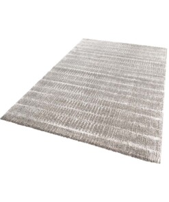 Hoogpolig modern vloerkleed Nova -grijs - overzicht schuin, thumbnail