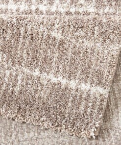 Hoogpolig modern vloerkleed Nova - grijs/taupe - close up, thumbnail Hoogpolig modern vloerkleed Nova - grijs/taupe - close up, thumbnail