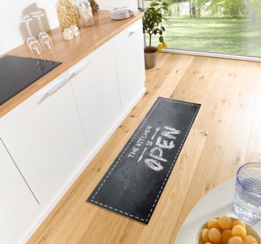 Keukenloper "The kitchen is open" 102612 Wasbaar 30°C - sfeer