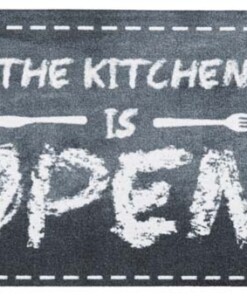Keukenloper "The kitchen is open" 102612 Wasbaar 30°C - overzicht boven