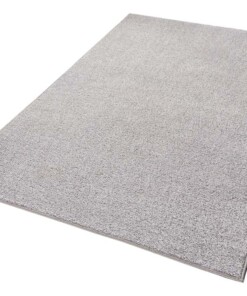 Modern effen vloerkleed Pure - grijs - overzicht schuin, thumbnail