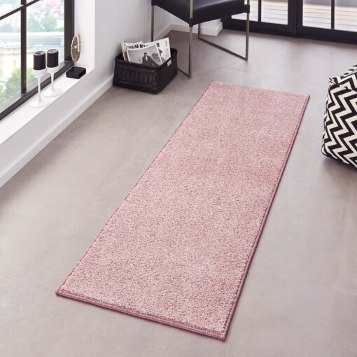 Moderne effen loper Pure - roze - sfeer