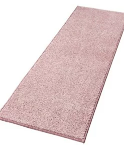 Moderne effen loper Pure - roze - overzicht schuin, thumbnail