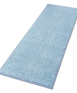 Moderne effen loper Pure - blauw - overzicht schuin, thumbnail