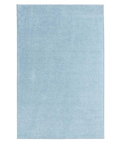 Modern effen vloerkleed Pure - blauw - overzicht boven