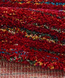 Hoogpolig modern vloerkleed Chic - rood - close up, thumbnail Hoogpolig modern vloerkleed Chic - rood - close up, thumbnail