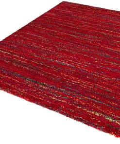 Hoogpolig modern vloerkleed Chic - rood - overzicht schuin, thumbnail Hoogpolig modern vloerkleed Chic - rood - overzicht schuin, thumbnail