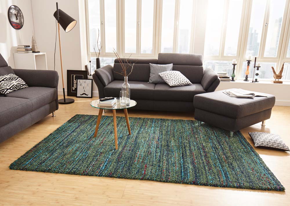 Verbanning achter Chip Hoogpolig modern vloerkleed Chic - groen | Tapeso