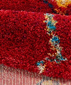 Bohemian vloerkleed Boho Geometric - rood - close up, thumbnail Bohemian vloerkleed Boho Geometric - rood - close up, thumbnail