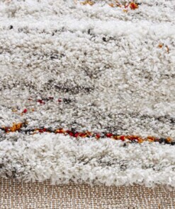 Modern vloerkleed gestreept Delight - crème - close up, thumbnail