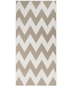 Loper binnen & buiten zigzag Unique - beige - overzicht boven, thumbnail