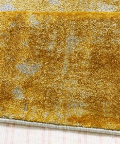 Vintage vloerkleed golden Gate - goud/zilver - close up, thumbnail