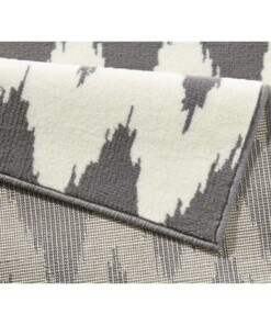 Design loper Fabric - grijs/crème - close up, thumbnail