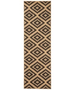 Design loper ruiten Nordic - bruin - overzicht boven