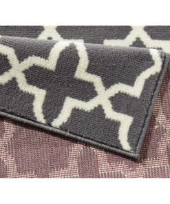 Design loper Glam - grijs/crème - close up, thumbnail