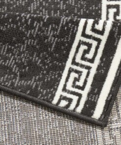 Design loper Casa - zwart - close up