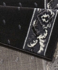 Design loper Floret - zwart - close up, thumbnail