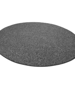 Rond vloerkleed Wol-optiek - antraciet - overzicht schuin, thumbnail Rond vloerkleed Wol-optiek - antraciet - overzicht schuin, thumbnail