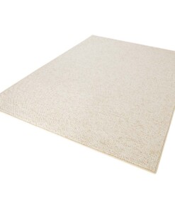 Vloerkleed Wol-optiek - crème - overzicht schuin, thumbnail