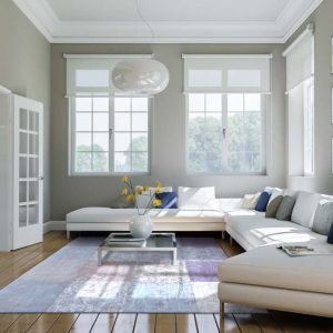 Wohnzimmer in Altbauwohnung