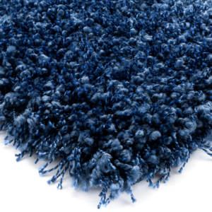Hoogpolig Vloerkleed Donker Blauw, Shaggy Prime