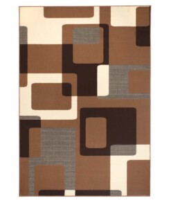 Modern vloerkleed Retro - bruin - overzicht boven, thumbnail Modern vloerkleed Retro - bruin - overzicht boven, thumbnail