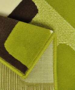 Modern vloerkleed Retro - groen - close up