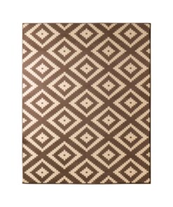 Modern vloerkleed ruiten Diamond - donkerbruin/beige - overzicht boven, thumbnail Modern vloerkleed ruiten Diamond - donkerbruin/beige - overzicht boven, thumbnail