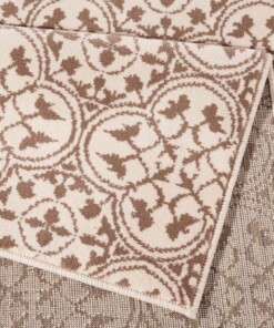 Modern vloerkleed Pattern - bruin/crème - close up, thumbnail