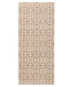 Moderne loper Pattern - bruin/crème - overzicht boven, thumbnail