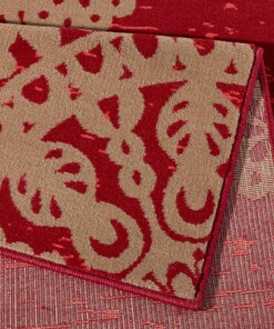 Modern vloerkleed Lace - rood/bruin - close up, thumbnail Modern vloerkleed Lace - rood/bruin - close up, thumbnail