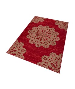 Modern vloerkleed Lace - rood/bruin - overzicht schuin, thumbnail Modern vloerkleed Lace - rood/bruin - overzicht schuin, thumbnail